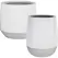 MCarr 18pc Ficonstone Stripe Planter Pallet White Glaze