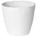 Artstone 8" Round Dolce Planter White