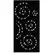 Outdeco 6'x3' Metal Panel Spiral Black