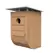 Woodlink Nordic Modern Bluebird House with Teak Finish White Metal Roof