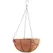 AGW 14" Jardin Style Hanging Basket with Liner & Chain Bronze