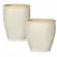 MCarr 30pc Ribbed Round Planter Pallet Light Cream