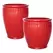MCarr 30pc Ribbed Round Planter Pallet Red