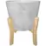 Southern Patio 16" Contemp Planter with Stand White