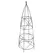 Panacea 36" Black Circular Obelisk With Finial