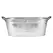 Panacea 16" Oval Washtub Planter Aged Galvanized