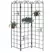 Panacea 72"x54.5" Garden Screen With 6 Pots