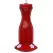 FOF 21oz Red Glass Carafe Hummingbird Feeder with Plastic Base