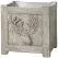 MCarr 3pc Square Deer Planter Set Barn Gray