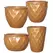 MCarr 25pc Teardrop Planter Pallet Matte Honey