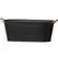 Panacea 16" Modern Farmhouse Oval Washtub Planter Matte Black