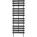 Panacea 72" Contemporary Wood Trellis Charcoal Black