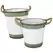 Braun Aged Farm Buckets