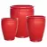 MCarr 15pc Tall Ribbed Planter Pallet Red
