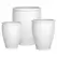 MCarr 15pc Tall Ribbed Planter Pallet White