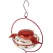 Natures Way 13oz Deco Glass Top-Fill Hummingbird Feeder Crimson Corsage
