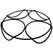 Plastec 12" Modern Trivet Black