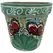 Talavera 12" Bella Especial Flower Pot Teal