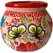 Talavera 11.5" Bella Especial Esfera Pot Red