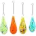 VCS 8" Glass Color Drops