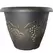 Grower Select 18.00 Grapevine Pot Black With Gold Each 410/PL, 18.11in OD x 18.11in H x 13.78in Base, 10.3Gal