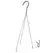 GS WIRE HANGER GREEN 3 STRAND FITS 12" AND 14" COCO LINED HANGING BASKETS
