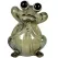 MCarr 16.5" Lg Blushing Frog Ceramic Statue Champagne