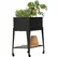 Panacea 30"x15"x32"H Elevated Planter with Wheels Black