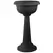 Bloem 18" Grecian Pedestal Urn Black