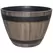 GROWER SELECT 18IN WINE BARREL KENTUCKY WALNUT W/BLACK BANDS 8/CS