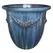 MCarr 5PC Rnd Roman Garland Flat Rim Planter Milky Blue