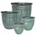 MCarr 16pc Leaf Round Planter Scrape Fall Green