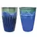 MCarr 15PC Tall Planter Plt Blue Green Light Blue