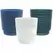 MCarr 8pc 7.1" Ribbed Planter Set Asst Colors