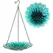 Natures Way 11in EcoCycle Hanging Birdbath Turquoise Dahlia