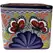 Talavera 8" Bella Especial Square Pot Blue