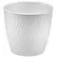 Deroma 6.3" Ariel Pot Premium Plastic White
