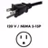 Fluence AC Cord, 6' ( 1829mm ), NEMA 5-15P Plug to M19 Push Lock Connector, Max 125V AC 10/CS