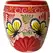 Talavera 7"Hx9"W Bella Especial Ovalo Pot Red