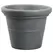 HC 24" Terrazzo Round Planter w/ Heavy Rim Black Granite Akro Mils