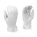 BGC Mens Goatskin Leather Driver M White