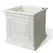 Algreen 16" Covington Cube Self Water Planter White