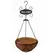 Gardener Select 12" Black Hanging Basket with Welcome Sign 12/CS