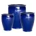 MCarr 15pc Tall Smooth Planter Pallet Admiral Blue