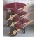 Scenic Road 6cu 1 Wheel w/ Turf Tire Wheelbarrow Maroon