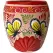 Talavera 11"Hx9.5"W Bella Especial Ovalo Pot Red