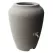 Algreen 50gal Wicker Rain Barrel Warm Gray