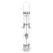 Droll Yankee 16" 6 Port Silver Sunflower RingPull Tube Feeder