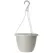Grower Select 10.00 Everest Hanging Basket, With 18in Hanger, Cotton White, 70 per Case, 10.08in OD x 6.99in H, 1.5 Gallon