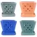 MCarr 6PC 7" Sq Diamond Orchid Pot Mixed Asst
